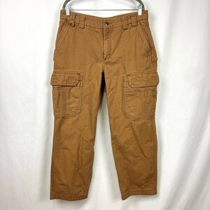Duluth Trading Company Men's 35x29 Fire Hose Relaxed Fit Canvas Cargo Work Pants